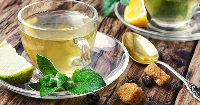 Chá verde com Limão